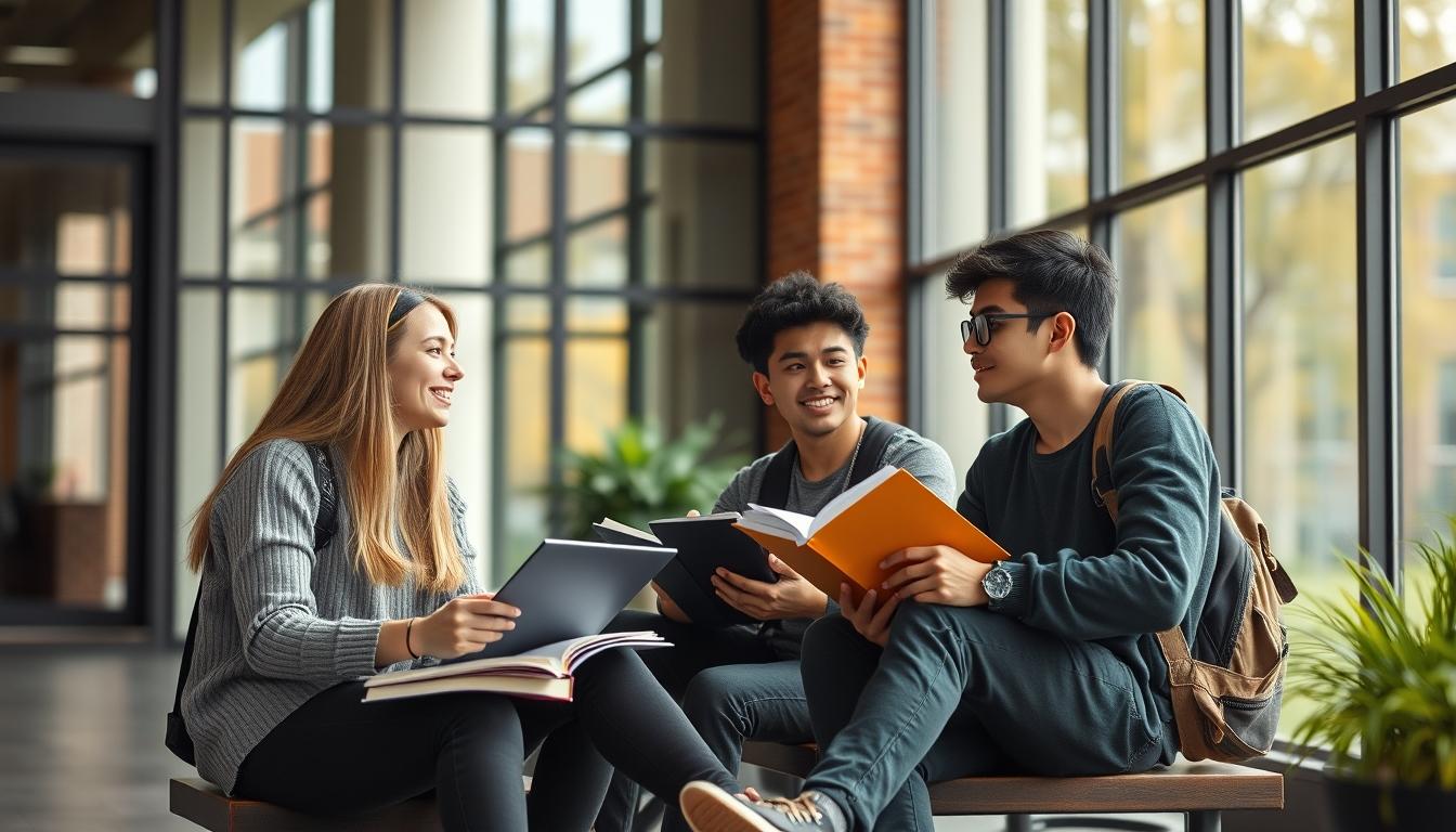 Student developing practical and academic skills